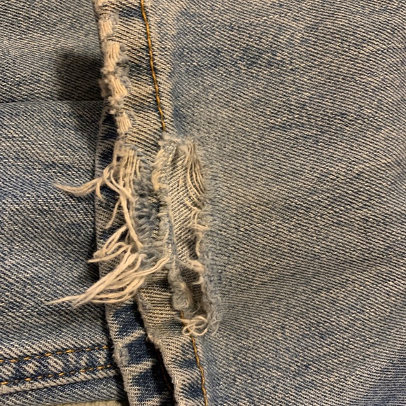 Levis 505 Jeans 32x32 Medium Wash Distressed - Picture 5 of 5